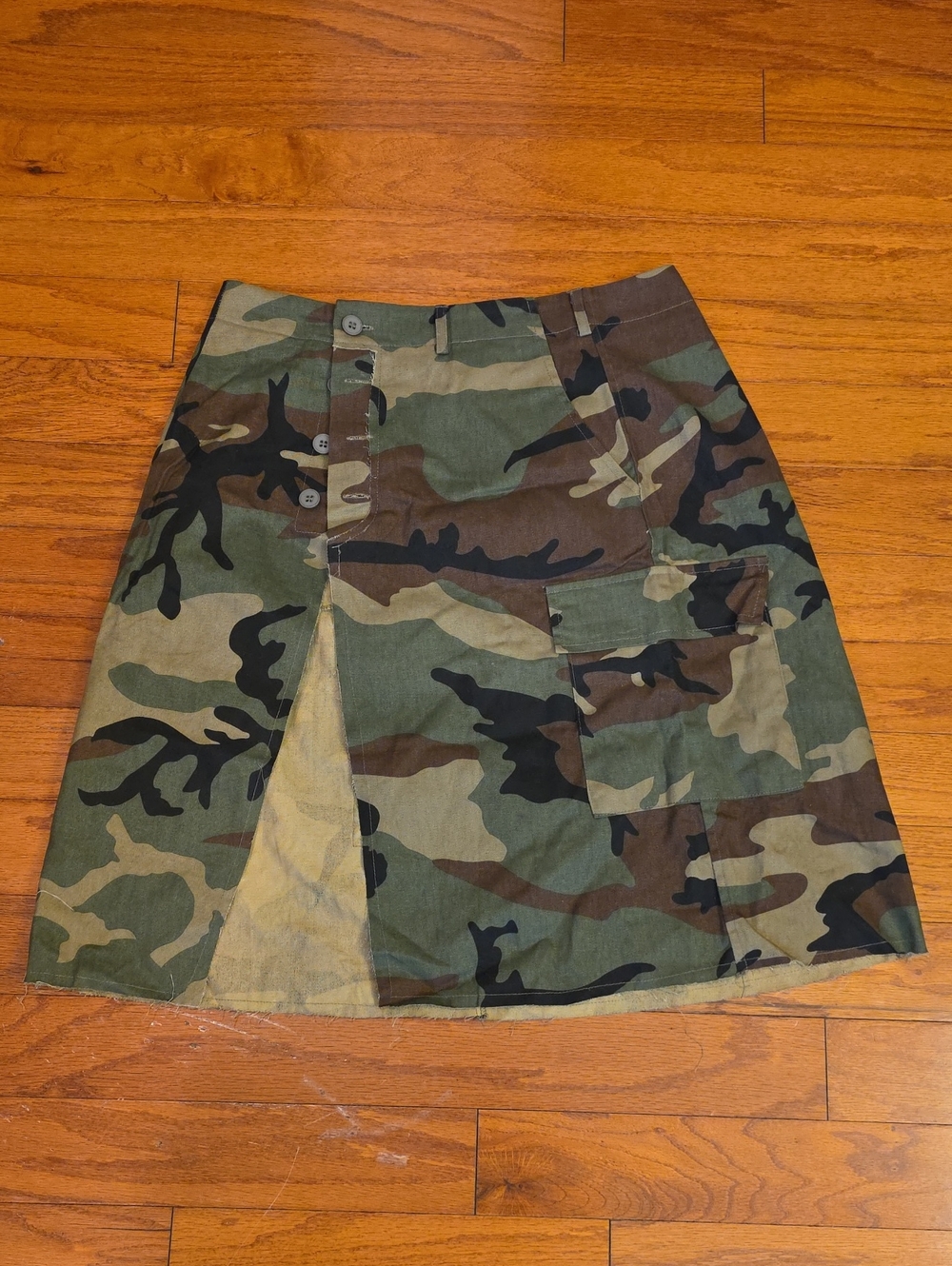 Camo A-line Skirt Sz L